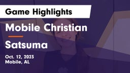 Mobile Christian  vs Satsuma Game Highlights - Oct. 12, 2023