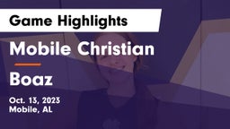Mobile Christian  vs Boaz Game Highlights - Oct. 13, 2023