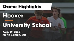 Hoover  vs University School Game Highlights - Aug. 19, 2023