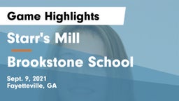 Starr's Mill  vs Brookstone School Game Highlights - Sept. 9, 2021
