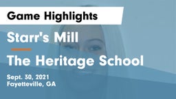 Starr's Mill  vs The Heritage School Game Highlights - Sept. 30, 2021