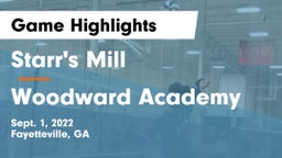 Starr's Mill  vs Woodward Academy Game Highlights - Sept. 1, 2022