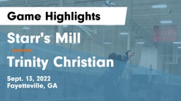Starr's Mill  vs Trinity Christian Game Highlights - Sept. 13, 2022