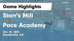 Starr's Mill  vs Pace Academy Game Highlights - Oct. 26, 2022