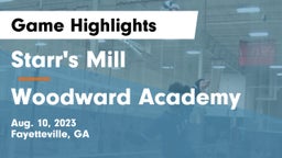 Starr's Mill  vs Woodward Academy Game Highlights - Aug. 10, 2023