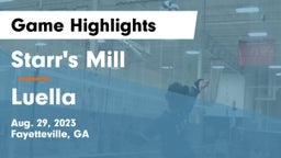 Starr's Mill  vs Luella Game Highlights - Aug. 29, 2023