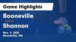Booneville  vs Shannon  Game Highlights - Nov. 9, 2020
