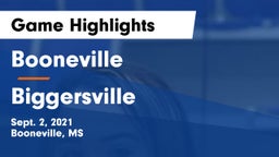 Booneville  vs Biggersville  Game Highlights - Sept. 2, 2021