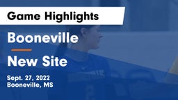 Booneville  vs New Site Game Highlights - Sept. 27, 2022