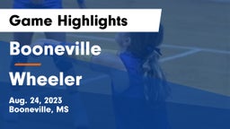 Booneville  vs Wheeler Game Highlights - Aug. 24, 2023