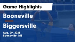 Booneville  vs Biggersville  Game Highlights - Aug. 29, 2023