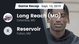 Recap: Long Reach  (MD) vs. Reservoir  2019