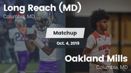 Matchup: Long Reach High vs. Oakland Mills  2019