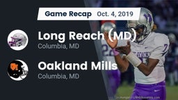 Recap: Long Reach  (MD) vs. Oakland Mills  2019