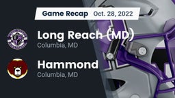 Recap: Long Reach  (MD) vs. Hammond 2022