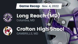 Recap: Long Reach  (MD) vs. Crofton High Shool  2022