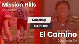 Matchup: Mission Hills High vs. El Camino  2016