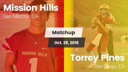 Matchup: Mission Hills High vs. Torrey Pines  2016