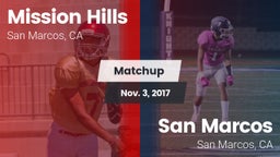 Matchup: Mission Hills High vs. San Marcos  2017