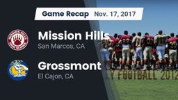 Recap: Mission Hills  vs. Grossmont  2017