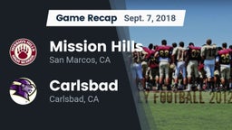 Recap: Mission Hills  vs. Carlsbad  2018