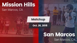 Matchup: Mission Hills High vs. San Marcos  2018