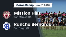 Recap: Mission Hills  vs. Rancho Bernardo  2018