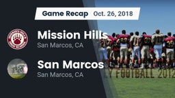 Recap: Mission Hills  vs. San Marcos  2018