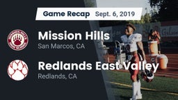 Recap: Mission Hills  vs. Redlands East Valley  2019