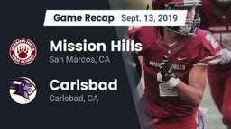 Recap: Mission Hills  vs. Carlsbad  2019