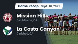 Recap: Mission Hills  vs. La Costa Canyon  2021