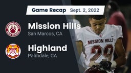 Recap: Mission Hills  vs. Highland  2022