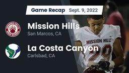 Recap: Mission Hills  vs. La Costa Canyon  2022