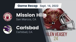 Recap: Mission Hills  vs. Carlsbad  2022