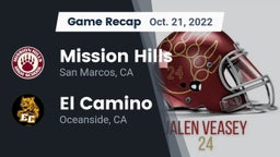 Recap: Mission Hills  vs. El Camino  2022