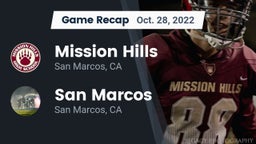 Recap: Mission Hills  vs. San Marcos  2022