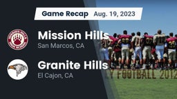Recap: Mission Hills  vs. Granite Hills  2023
