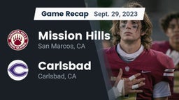 Recap: Mission Hills  vs. Carlsbad  2023