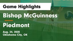 Bishop McGuinness  vs Piedmont  Game Highlights - Aug. 24, 2020