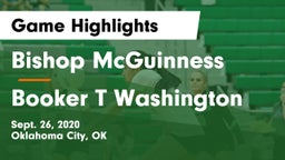 Bishop McGuinness  vs Booker T Washington Game Highlights - Sept. 26, 2020