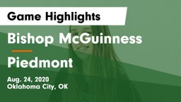 Bishop McGuinness  vs Piedmont  Game Highlights - Aug. 24, 2020