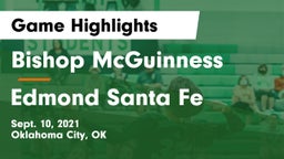 Bishop McGuinness  vs Edmond Santa Fe Game Highlights - Sept. 10, 2021