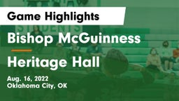 Bishop McGuinness  vs Heritage Hall  Game Highlights - Aug. 16, 2022