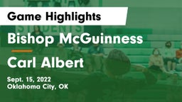 Bishop McGuinness  vs Carl Albert   Game Highlights - Sept. 15, 2022