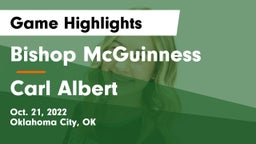 Bishop McGuinness  vs Carl Albert   Game Highlights - Oct. 21, 2022