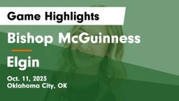 Bishop McGuinness  vs Elgin  Game Highlights - Oct. 11, 2023