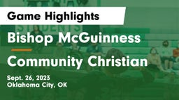 Bishop McGuinness  vs Community Christian  Game Highlights - Sept. 26, 2023