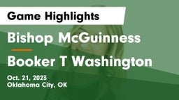 Bishop McGuinness  vs Booker T Washington  Game Highlights - Oct. 21, 2023