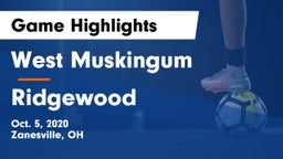 West Muskingum  vs Ridgewood Game Highlights - Oct. 5, 2020