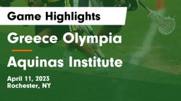 Greece Olympia  vs Aquinas Institute  Game Highlights - April 11, 2023